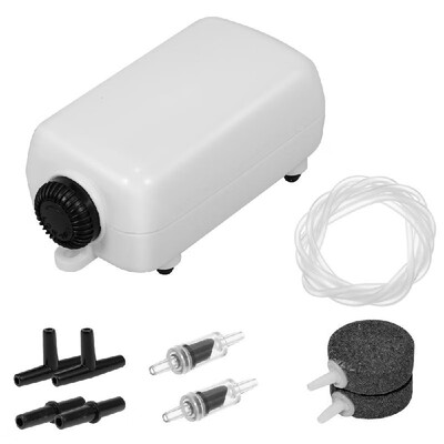 25W Aquarium Air Pump Aquarium Air Pump with Accessories Oxygen Airpump Double Outlet for Fish Tank
25W Aquarium Air Pump Aquarium Air Pump with Accessories Oxygen Airpump Double Outlet for Fish Tank