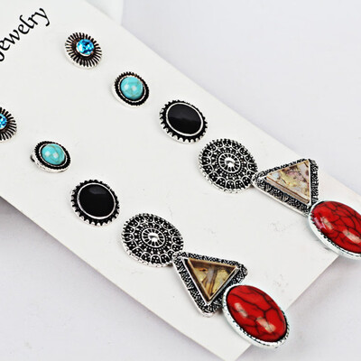 New Fashion 6 Pairs Set Earrings Bohemian Vintage Carving Triangle Shell Stud Earrings For Women Gifts
New Fashion 6 Pairs Set Earrings Bohemian Vintage Carving Triangle Shell Stud Earrings For Women Gifts