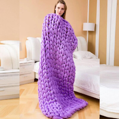 Practical Chunky Knit Woolen Pure Color Handwork Wool Sofa Bed Home Air Conditioning Blanket
Practical Chunky Knit Woolen Pure Color Handwork Wool Sofa Bed Home Air Conditioning Blanket