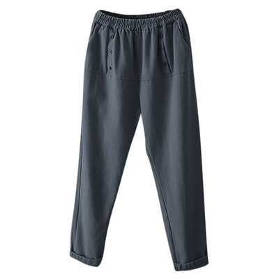 Gobestart Fashion Lady Solid Color Casual Elastic Waist Plus Size Pants Pocket Trousers
Gobestart Fashion Lady Solid Color Casual Elastic Waist Plus Size Pants Pocket Trousers