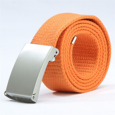 2019 New Fashion Men Women General belts Canvas Unisex Candy Color belt Solid Buckle Military belts For Jeans Cowboy Pants 110cm
2019 New Fashion Men Women General belts Canvas Unisex Candy Color belt Solid Buckle Military belts For Jeans Cowboy Pants 110cm
