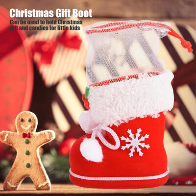 Cute Red Christmas Flocking Boot Shoe Candy Gift Holder Container Xmas Hanging Ornament Christmas Decor Boot Christmas Gift Sock
Cute Red Christmas Flocking Boot Shoe Candy Gift Holder Container Xmas Hanging Ornament Christmas Decor Boot Christmas Gift Sock