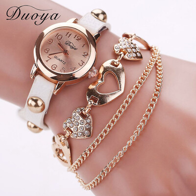 RM Simple Fashion Small And Exquisite Dial Leather Strap Ladies Bracelet Watch