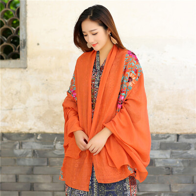 Embroidered linen flowers Nibel cotton&linen scarf air conditioning sunscreen dual-use spring&summer silk scarf female national wind shawl
Embroidered linen flowers Nibel cotton&linen scarf air conditioning sunscreen dual-use spring&summer silk scarf female national wind shawl
