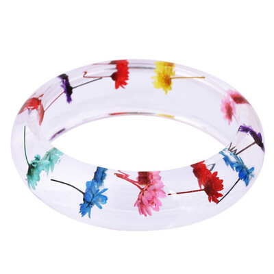 Handmade Lucite Plastic Dried Flower Incased Resin Women Bracelet Cuff Bangle Multi-color
Handmade Lucite Plastic Dried Flower Incased Resin Women Bracelet Cuff Bangle Multi-color