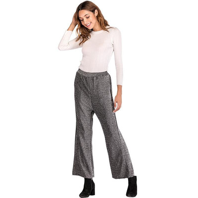 Fashion Women Wide Leg Pants High Elastic Waist Solid Color Loose Elegant Trousers Grey
Fashion Women Wide Leg Pants High Elastic Waist Solid Color Loose Elegant Trousers Grey