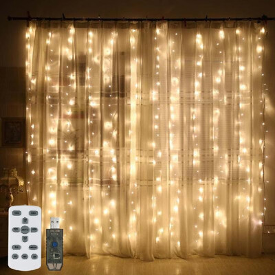 Window Curtain Lights 300 LED String Lights 8 Lighting Mode Remote Control for Wedding Birthday Party Warm White
Window Curtain Lights 300 LED String Lights 8 Lighting Mode Remote Control for Wedding Birthday Party Warm White