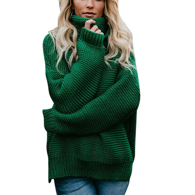 Sweater Women Autumn Solid Color All-match Fashion Concise Loose Pullovers Elegant Long Sleeve Turtelneck Sweater
Sweater Women Autumn Solid Color All-match Fashion Concise Loose Pullovers Elegant Long Sleeve Turtelneck Sweater