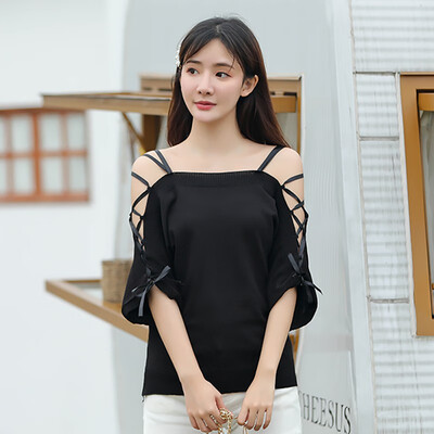 Summer Women Lace Cold Shoulder Half Sleeve Hollow Out Lace Up Knitted Loose Pullover Top T-Shirt
Summer Women Lace Cold Shoulder Half Sleeve Hollow Out Lace Up Knitted Loose Pullover Top T-Shirt