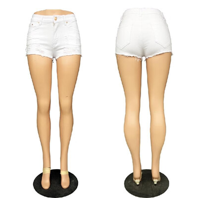 Women Ripped Hole Fringe Denim Shorts Casual High Waist Jeans Shorts Summer Girl Frayed Hot Shorts White
Women Ripped Hole Fringe Denim Shorts Casual High Waist Jeans Shorts Summer Girl Frayed Hot Shorts White
