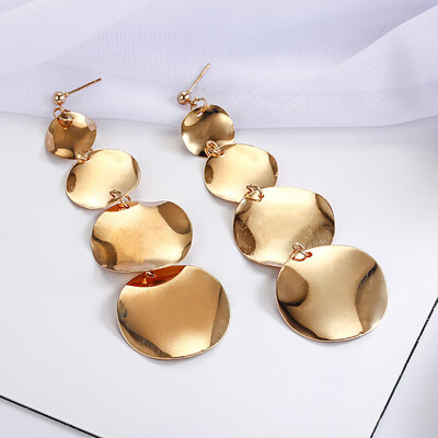 E0125 Rock Punk Big Round Geometric Gold Color Metal Long Dangle Earrings For Women Bohemian Party Exaggerated Fashion Jewelry
E0125 Rock Punk Big Round Geometric Gold Color Metal Long Dangle Earrings For Women Bohemian Party Exaggerated Fashion Jewelry