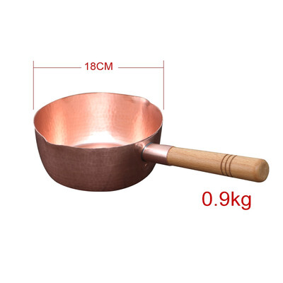 Copper snow pan milk pot instant noodles pot fruit pulp pot Japanese style food supplement cooker induction cooker wooden handle s
Copper snow pan milk pot instant noodles pot fruit pulp pot Japanese style food supplement cooker induction cooker wooden handle s