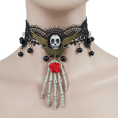 Lace Bat Necklace Retro Gothic Lolita Pendant Choker Halloween Jewelry Accessories for women girls gift
Lace Bat Necklace Retro Gothic Lolita Pendant Choker Halloween Jewelry Accessories for women girls gift