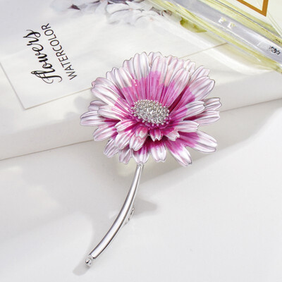 Daisy simple brooch clothing accessories versatile jewelry