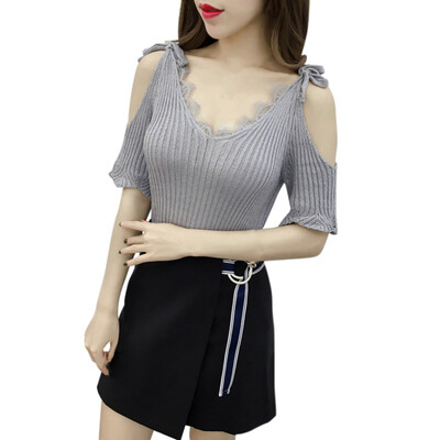 Summer Beach T Shirt Women 2017 Fashion Casual Stretch V Neck Short Sleeve Tops Tee Cotton Off Shoulder T-Shirts
Summer Beach T Shirt Women 2017 Fashion Casual Stretch V Neck Short Sleeve Tops Tee Cotton Off Shoulder T-Shirts