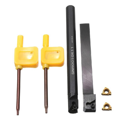 SER1010H11SNR0010K11 10mm Lathe Index Threading Turning Tool Holder 2Pcs Carbide Inserts 2 Wrenches
SER1010H11SNR0010K11 10mm Lathe Index Threading Turning Tool Holder 2Pcs Carbide Inserts 2 Wrenches