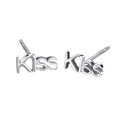 Creative Fashion Women Ladies Simple Lovely Elegant Silver Earrings Kiss Letter Earrings Stud Ear Jewelry
Creative Fashion Women Ladies Simple Lovely Elegant Silver Earrings Kiss Letter Earrings Stud Ear Jewelry