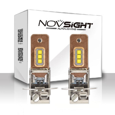 NOVSIGHT H3 60W 1800lm Car Led Headlights Fog Lights Copper Heat Conduction 6000K White Fog Lamps Bulbs
NOVSIGHT H3 60W 1800lm Car Led Headlights Fog Lights Copper Heat Conduction 6000K White Fog Lamps Bulbs