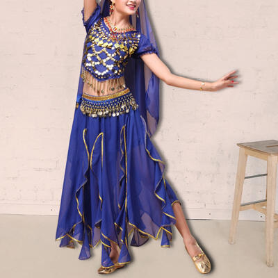 Greensen New Belly Dance Short Sleeve Blue Skirt Performance Suit Indian Dance Practice Clothes Set
Greensen New Belly Dance Short Sleeve Blue Skirt Performance Suit Indian Dance Practice Clothes Set