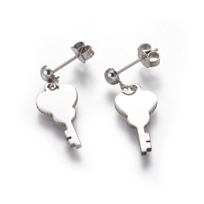 304 Stainless Steel Dangle Stud Earrings with Ear Nuts Guitar Stainless Steel Color 27mm Pin 08mm
304 Stainless Steel Dangle Stud Earrings with Ear Nuts Guitar Stainless Steel Color 27mm Pin 08mm