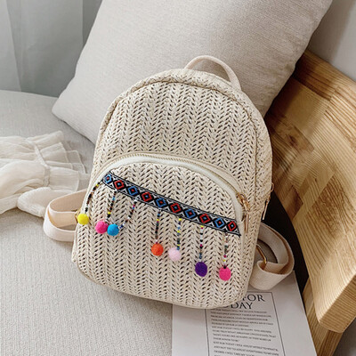 Tailored Fashion Parent-Child Outdoor Woven Hairball Shoulder Bag Messenger Bag Backpack
Tailored Fashion Parent-Child Outdoor Woven Hairball Shoulder Bag Messenger Bag Backpack