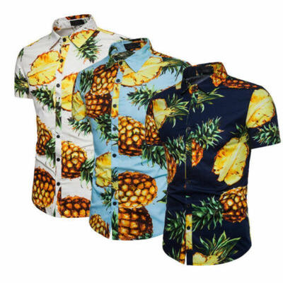 US Mens Pineapple Print Shirts Tops Casual Short Sleeve Hawaiian Beach Shirt Tee
US Mens Pineapple Print Shirts Tops Casual Short Sleeve Hawaiian Beach Shirt Tee