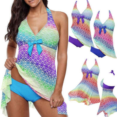 New Women Tankini Swimdress Swimsuit Beachwear Swimwear Bathing Bikini Plus Size 
New Women Tankini Swimdress Swimsuit Beachwear Swimwear Bathing Bikini Plus Size