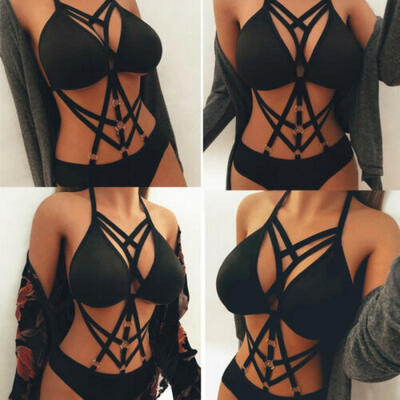 Women Sexy Lingerie Black Push Up Bra G-string Underwear Babydoll Sleepwear Sets
Women Sexy Lingerie Black Push Up Bra G-string Underwear Babydoll Sleepwear Sets