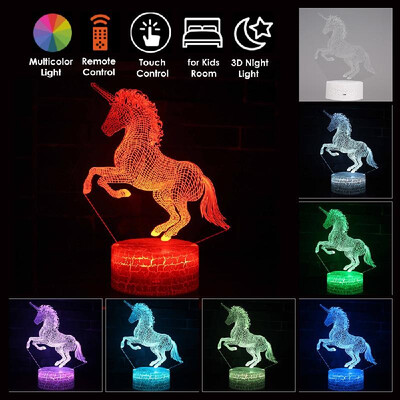Unicorn & Heart-shaped 3D LED Night Light Touch Control Decorative LED Bedside Light Table Lamp Remote Control Dimmable Night Ligh 
Unicorn & Heart-shaped 3D LED Night Light Touch Control Decorative LED Bedside Light Table Lamp Remote Control Dimmable Night Ligh