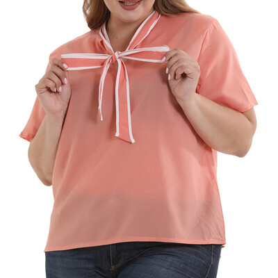 Roseonmyhand Women Fashion Oversized Chiffon Lace Short Sleeve Pink Blouse T-Shirt 
Roseonmyhand Women Fashion Oversized Chiffon Lace Short Sleeve Pink Blouse T-Shirt