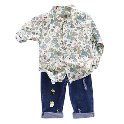 Autumn Children Baby Boys Casual Long Sleeve Floral Pattern Shirt TopsDenim Pants Set
Autumn Children Baby Boys Casual Long Sleeve Floral Pattern Shirt TopsDenim Pants Set