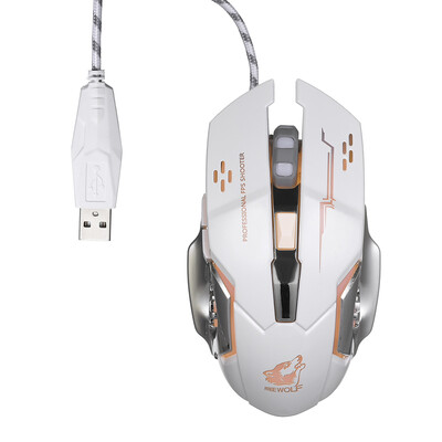 Free Wolf Wired Gaming Mouse Professional FPS Mouse with 4000DPI Silent Click Gaming Mice with Programmable Buttons Ergonomic Grip
Free Wolf Wired Gaming Mouse Professional FPS Mouse with 4000DPI Silent Click Gaming Mice with Programmable Buttons Ergonomic Grip