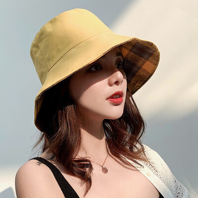 Fashion Women Wide Brim Cotton Double Side Sun Hat Summer Outdoor Holiday Accessory Bucket Hat Fisherman Cap
Fashion Women Wide Brim Cotton Double Side Sun Hat Summer Outdoor Holiday Accessory Bucket Hat Fisherman Cap