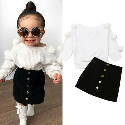 2PCS Toddler Kids Baby Girl Autumn Winter Clothes Sweater TopsMini Skirt Outfits Set Fit For 0-6 Years
2PCS Toddler Kids Baby Girl Autumn Winter Clothes Sweater TopsMini Skirt Outfits Set Fit For 0-6 Years
