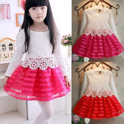 Spring Baby Girls Children Cute Crochet Lace Long Sleeve Dress 2 color 3-9Years
Spring Baby Girls Children Cute Crochet Lace Long Sleeve Dress 2 color 3-9Years