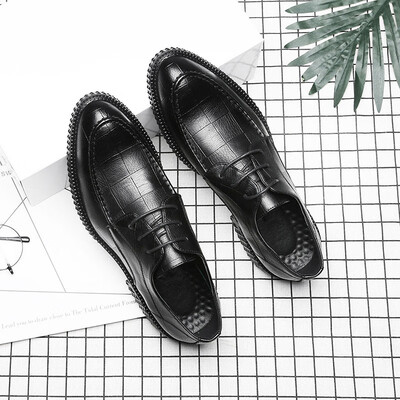 Spring new mens British dress business shoes Korean black pointed tie thick casual mens shoes tide shoes
Spring new mens British dress business shoes Korean black pointed tie thick casual mens shoes tide shoes