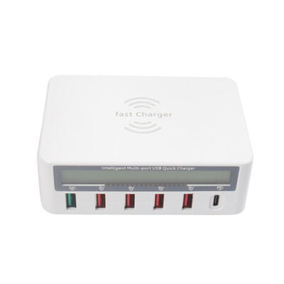 Multi-function USB Qi Cordless Charging Device LCD Display 10W Quick Charge 30 Fast Charging
Multi-function USB Qi Cordless Charging Device LCD Display 10W Quick Charge 30 Fast Charging