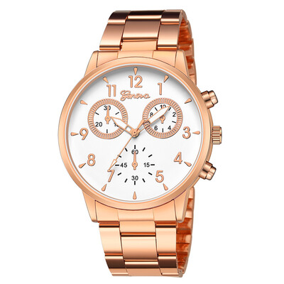Gobestart Fashion Geneva Women Stainless steel Watch Leisure Ladies quartz wristwatch
Gobestart Fashion Geneva Women Stainless steel Watch Leisure Ladies quartz wristwatch