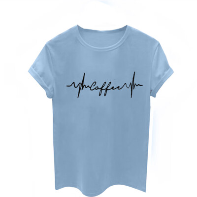 Women Round Collar Summer ECG Pattern Print Loose Short Sleeve Casual Simple Wild T-Shirt
Women Round Collar Summer ECG Pattern Print Loose Short Sleeve Casual Simple Wild T-Shirt