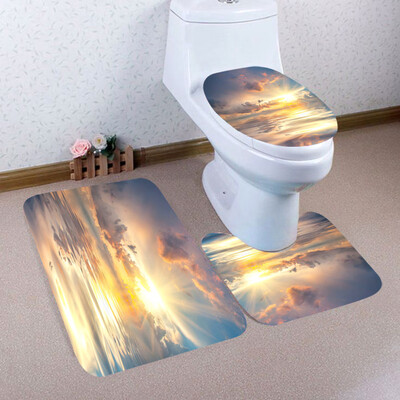 Toponeto 3PCS Christmas Bathroom Non-Slip Pedestal Rug Lid Toilet Cover Bath Mat Set
Toponeto 3PCS Christmas Bathroom Non-Slip Pedestal Rug Lid Toilet Cover Bath Mat Set