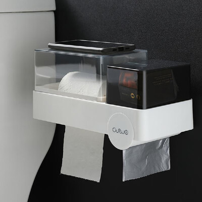 Multifunction Bathroom Tissue Holder Wall-mounted Waterproof Plastic Garbage Bag Sanitary Napkins Storage Toilet Paper Box
Multifunction Bathroom Tissue Holder Wall-mounted Waterproof Plastic Garbage Bag Sanitary Napkins Storage Toilet Paper Box