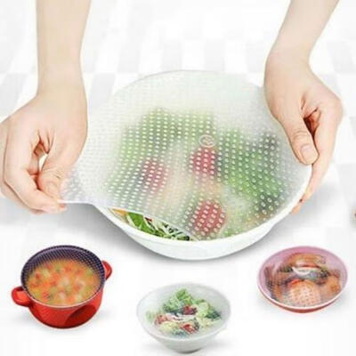 3x Silicone Plastic Food Fresh Keeping Saran Wrap Reusable Wrap Seal Cover Wraps
3x Silicone Plastic Food Fresh Keeping Saran Wrap Reusable Wrap Seal Cover Wraps