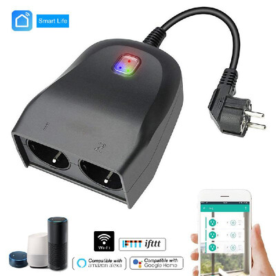 Smart WiFi Socket 1 In 2 Out Wireless Switch Outdoor Weatherproof Smart EU Plug iOS& Android APP Remote Control Timing Function Co
Smart WiFi Socket 1 In 2 Out Wireless Switch Outdoor Weatherproof Smart EU Plug iOS& Android APP Remote Control Timing Function Co
