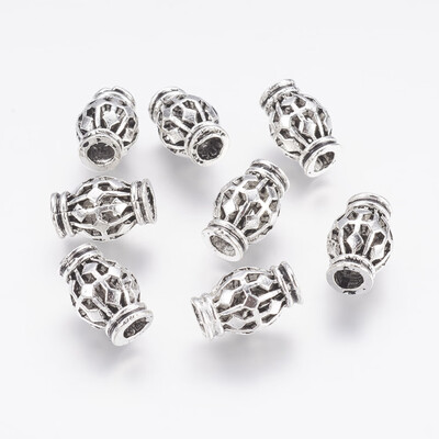 Tibetan Style Alloy European Beads Large Hole Beads Hollow Barrel Antique Silver 15x10mm Hole 4mm
Tibetan Style Alloy European Beads Large Hole Beads Hollow Barrel Antique Silver 15x10mm Hole 4mm