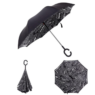 Cshaped Handle Windproof Reverse Folding Umbrella Double Layer Man Women Sunny Rainy Car Inverted Umbrellas Double Layer Anti UV
Cshaped Handle Windproof Reverse Folding Umbrella Double Layer Man Women Sunny Rainy Car Inverted Umbrellas Double Layer Anti UV