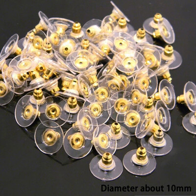 50 Pieces Rear Parts Earring Plugs Accessories Nut