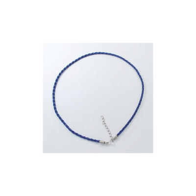 Imitation Leather Necklace Cords with Platinum Color Iron Lobster Clasps&Iron Chains DarkBlue about 165" long 3mm wide
Imitation Leather Necklace Cords with Platinum Color Iron Lobster Clasps&Iron Chains DarkBlue about 165" long 3mm wide