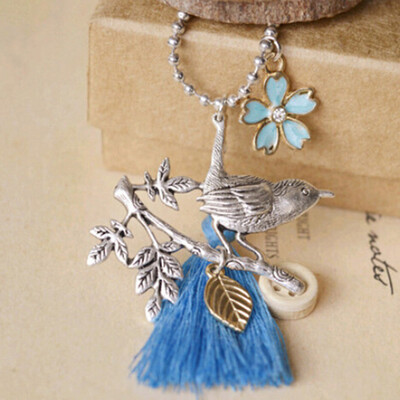 New Arrival DIY High-quality Handmade Jewelry Fresh Bird Branches Flower Sweater Chain Pendant Necklace
New Arrival DIY High-quality Handmade Jewelry Fresh Bird Branches Flower Sweater Chain Pendant Necklace