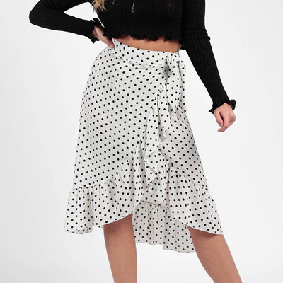 Roseonmyhand Womens Ladies High Fashion Tie Bow Ruffle Hem Wave Point Frill Wrap Midi Skirt
Roseonmyhand Womens Ladies High Fashion Tie Bow Ruffle Hem Wave Point Frill Wrap Midi Skirt