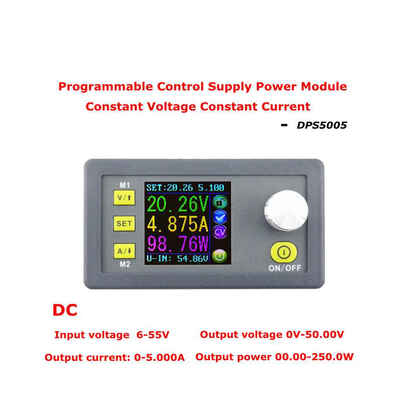 DPS5005 50V 5A Constant Voltage Current Step-down Power Supply Module Buck Voltage Converter Voltmeter
DPS5005 50V 5A Constant Voltage Current Step-down Power Supply Module Buck Voltage Converter Voltmeter